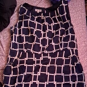 Doncaster Blue and White Pencil Skirt for Cocktail Nights